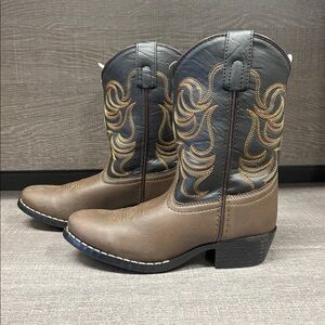 Youth Smoky Mountain Monterey Western/Cowboy Boots (Brown) - Size 2
